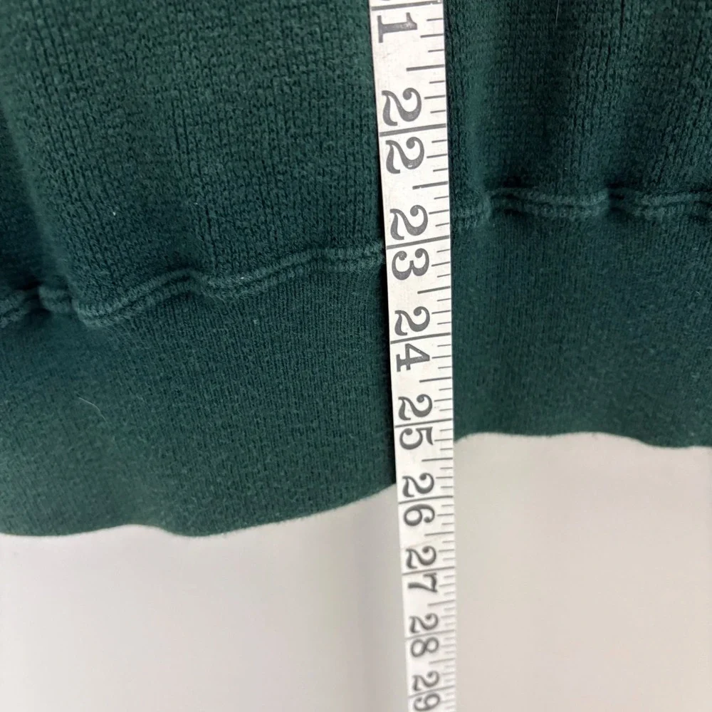 VTG‎ Polo Ralph Lauren Sweater Vest Mens Large Green Golf Crest Knit Cotton FLAW